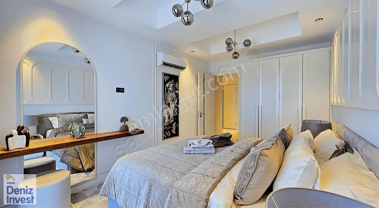 Alanya Türkler Azura World Rez 1+1:70m2 Lüxs Eşyalı Kiralık Dair - Görsel 18