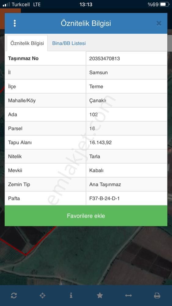 Terme Çanaklıda Çiftlik Sıfır Daire Takaslı 16142 Metrekare - Görsel 5