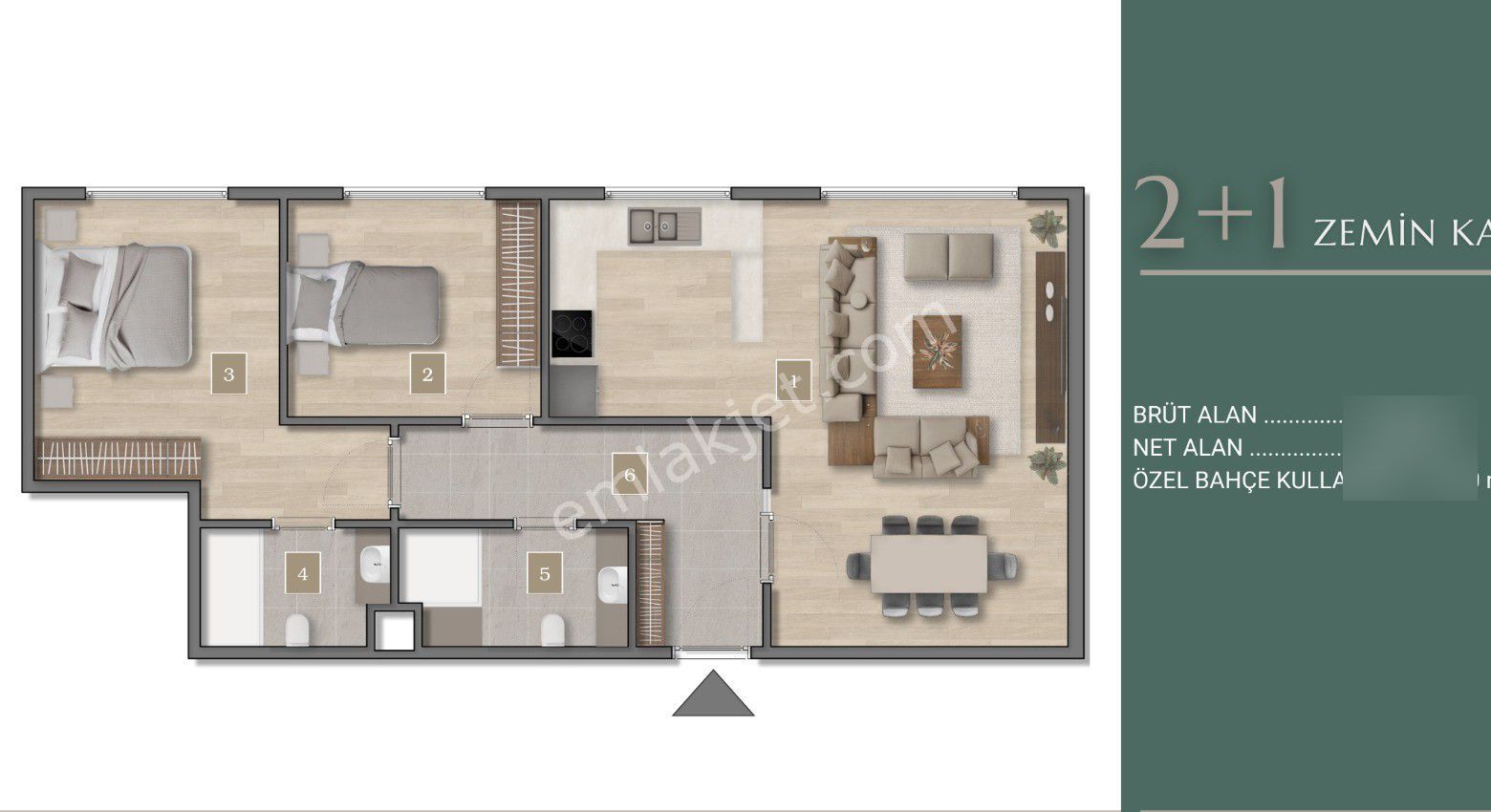 Muğla Akçaova Da Projeden Satılık Sıfır Daireler - Görsel 9