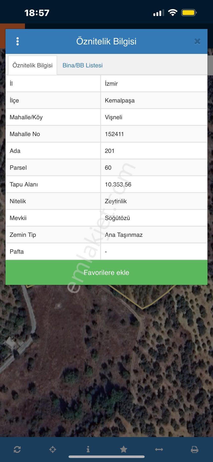 Kemalpaşa Vişneli Mahallesi Söğütözü Mevkii Satılık Zeytinlik - Görsel 4