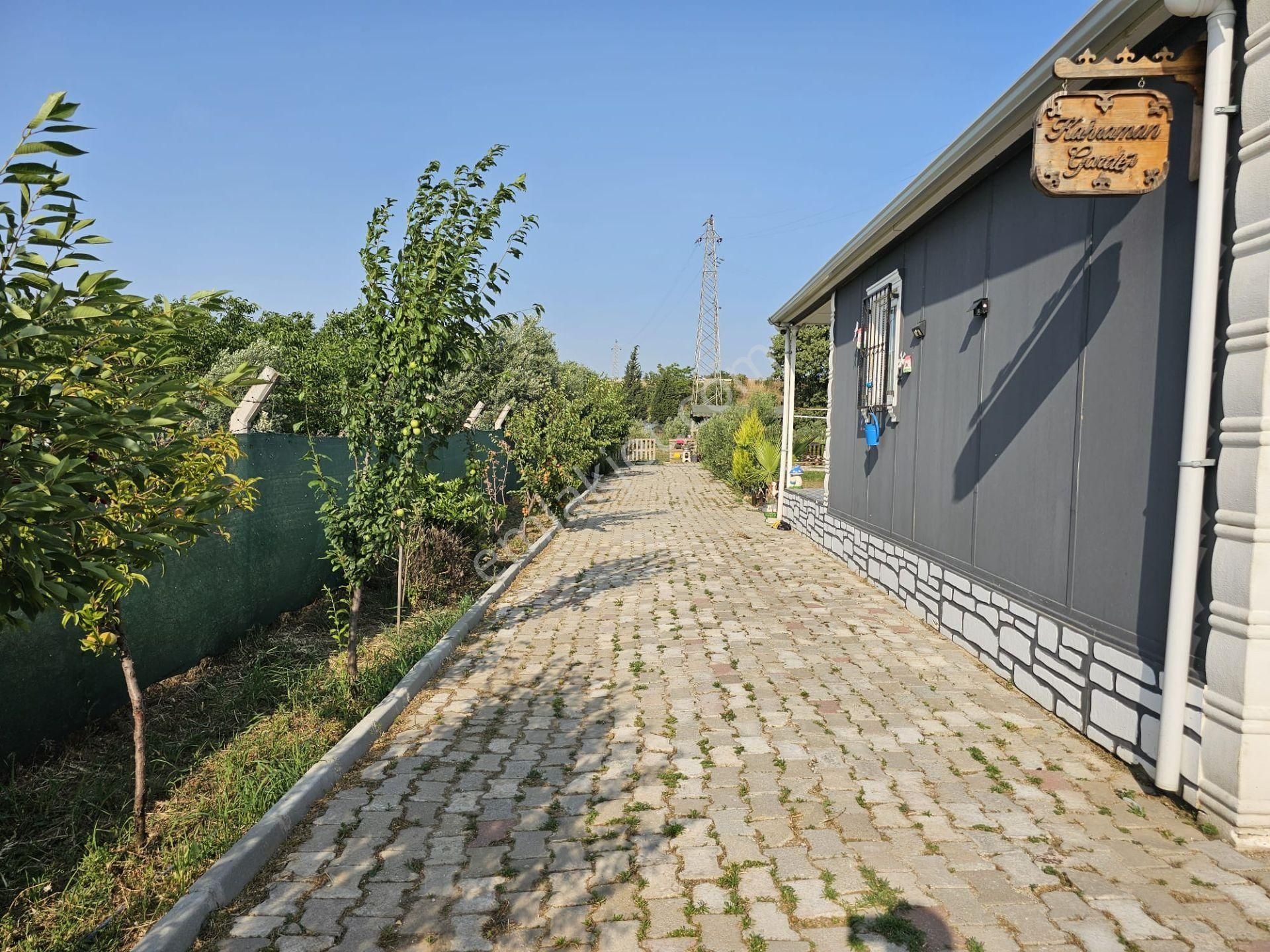 Acill Buca Karacağaç Mevki 1.665m2 İçerisinde Prefabrik Ev 'li Satılık Bahçe - Görsel 5