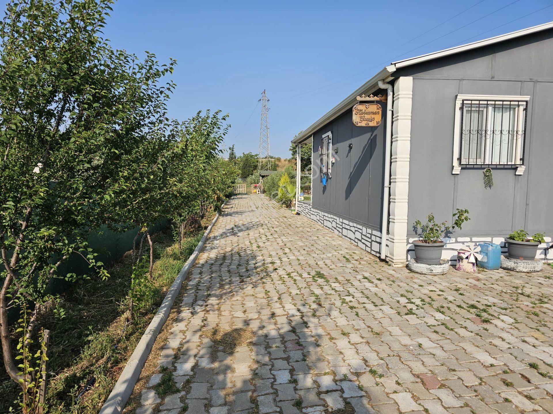 Acill Buca Karacağaç Mevki 1.665m2 İçerisinde Prefabrik Ev 'li Satılık Bahçe - Görsel 12