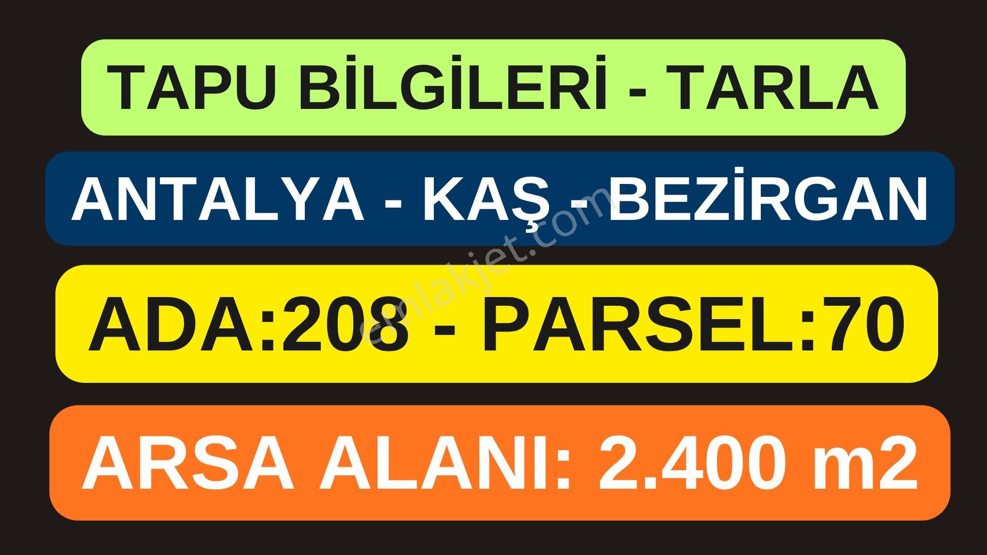 Antalya-kaş-bezirgan-satılık Arazi-denize 800m-elek, Su Ve Yolu Var - Görsel 13