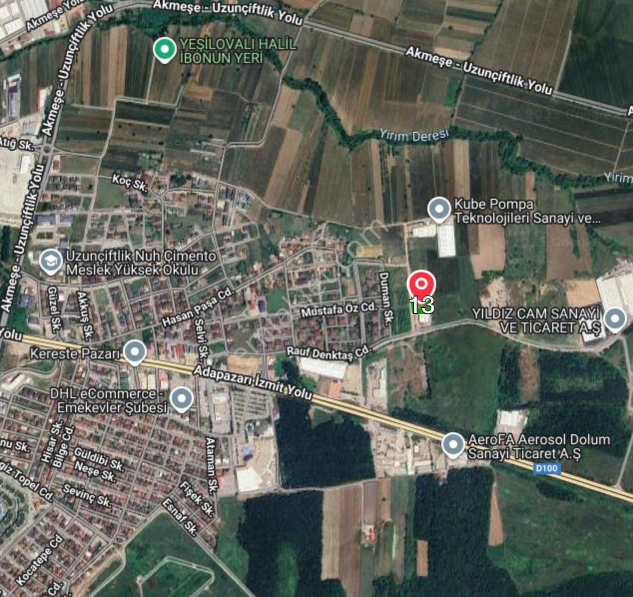 Century21 Project'den Uzunçiftlik Mah.de Satılık Sanayii Arsası