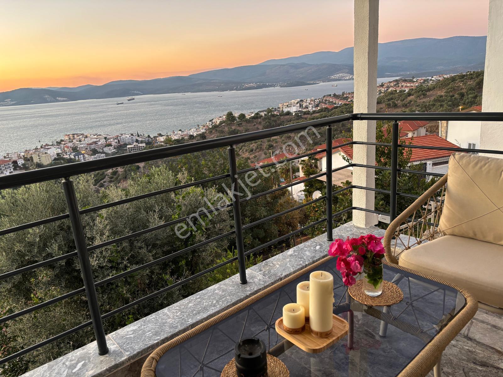Güllük'te Bakımlı Panoramik Deniz Manzaralı Eşyalı Satılık Müstakil Ev - Görsel 28