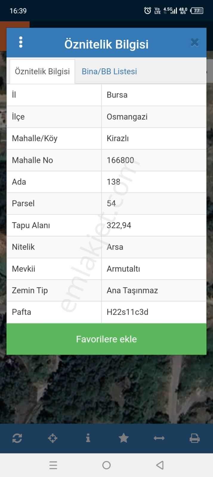 Bursa Osmangazi Kirazlı Köyü'nde Satılık Arsa - Görsel 2