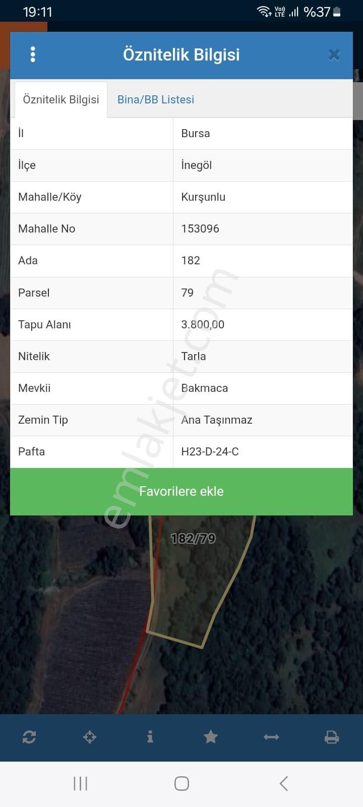 Bursa İnegöl Kurşunlu Mahallesinde 3800 M2 Satılık Tarla - Görsel 4