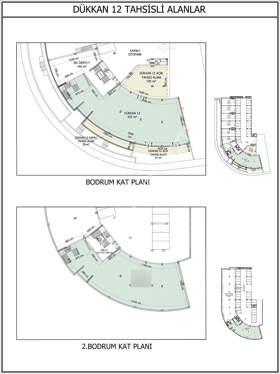 Antalya, Altıntaş Viva Defne’de 1085 M Kiralık Dükkan
