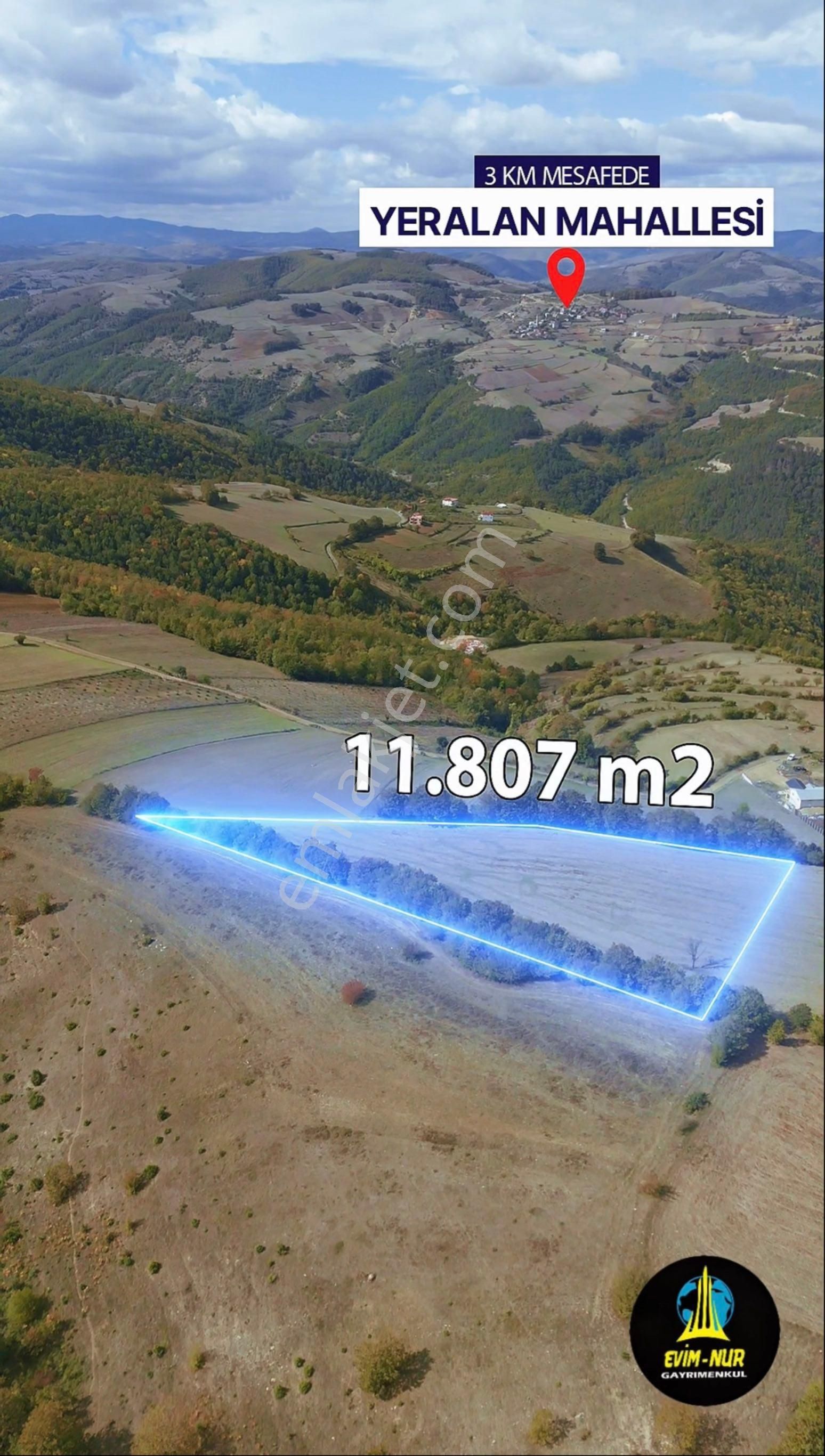 Evim-nur’dan Kulacadağ Mh 11.807m2 Satılık Fırsat Tarla - Görsel 2