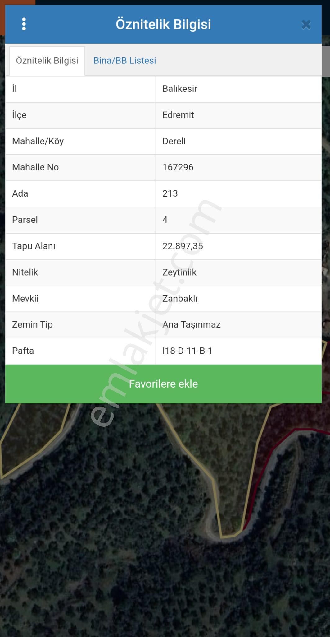 Golden Globy, Edremit Dereli'de​ Satılık 3 Parsel Toplam 29 Dönüm Zeytinlik - Görsel 9