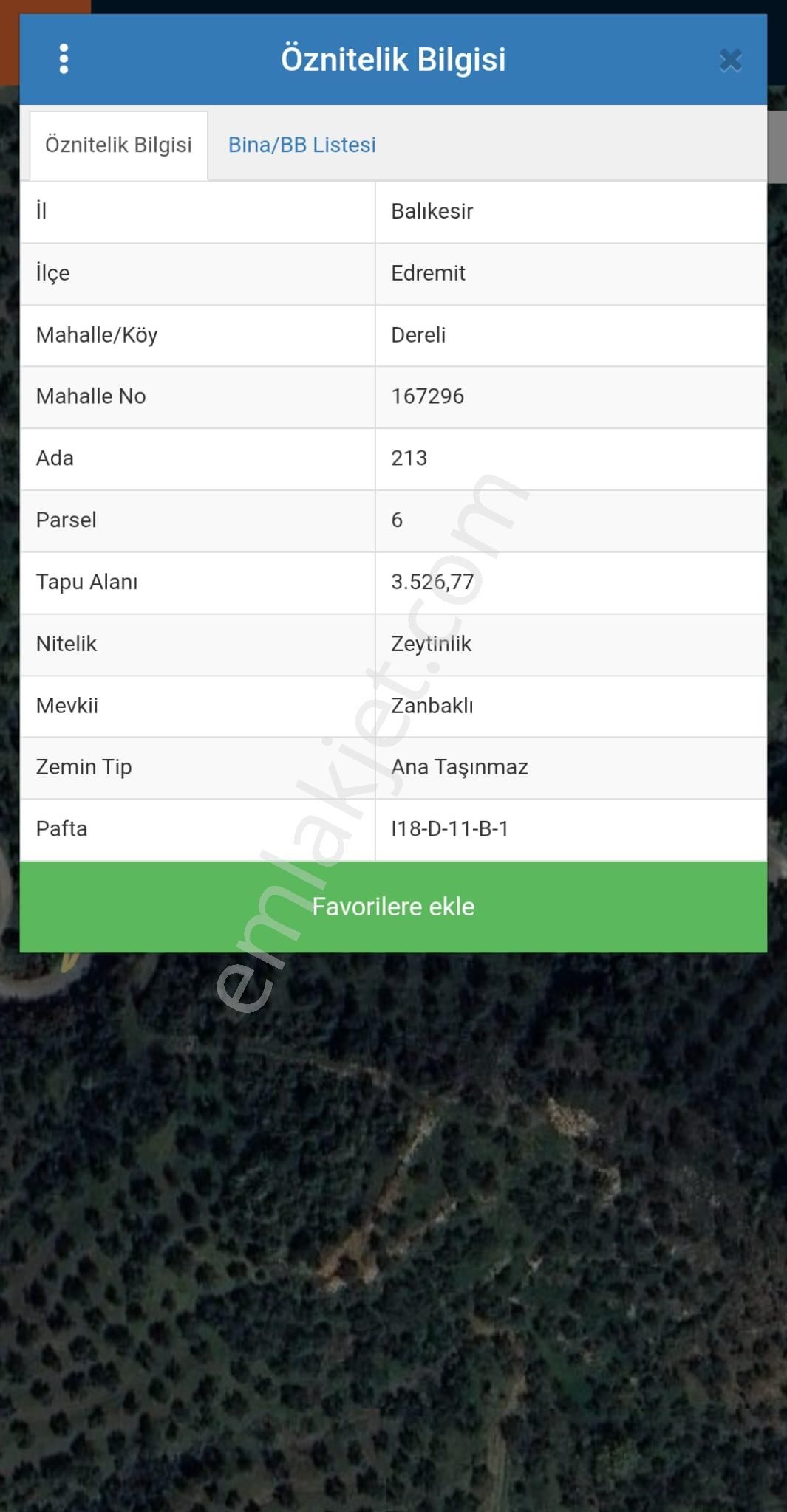 Golden Globy, Edremit Dereli'de​ Satılık 3 Parsel Toplam 29 Dönüm Zeytinlik - Görsel 8