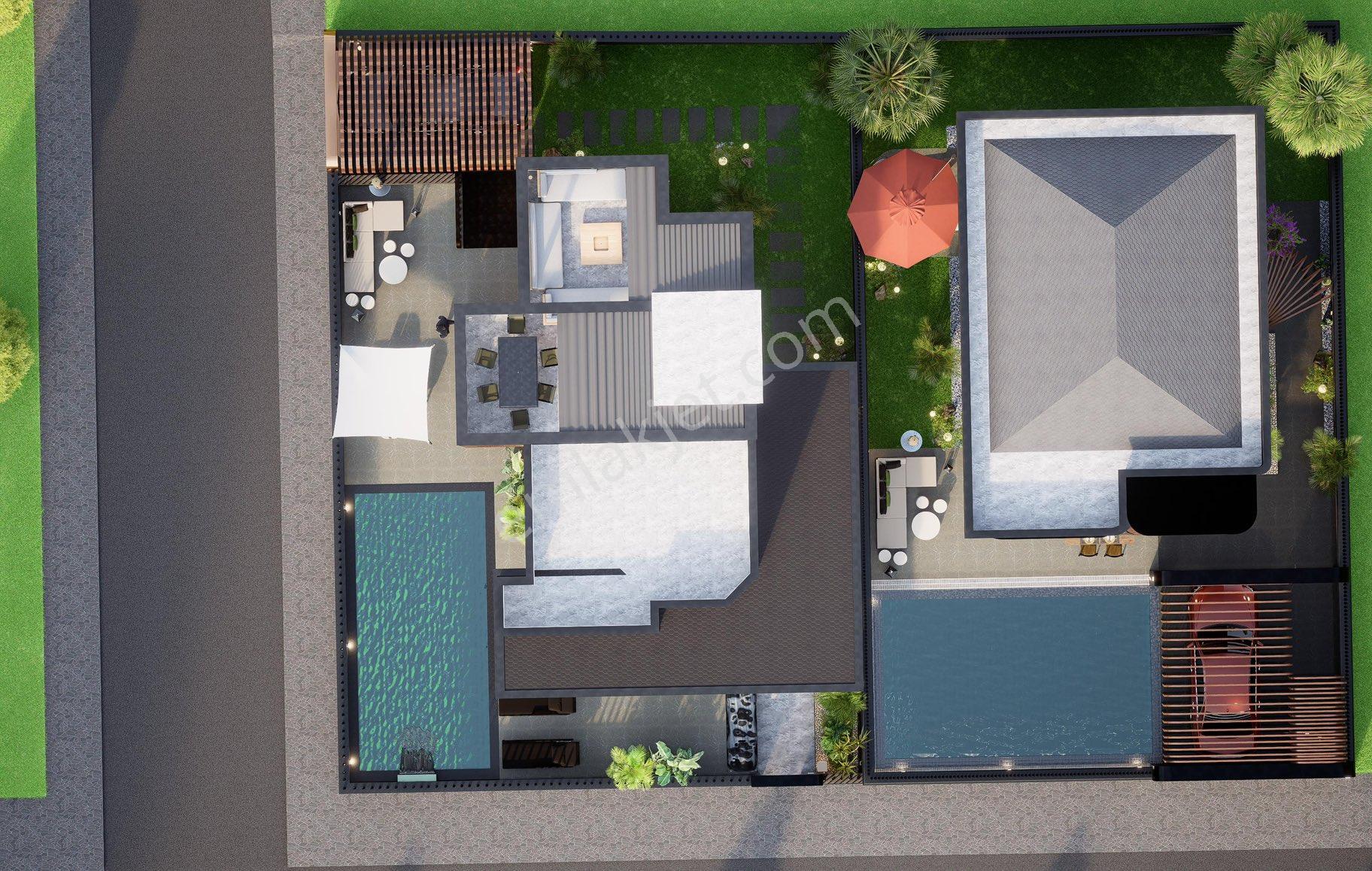 Kuşadası Soğucak'ta Projeden 4+1 Müstakil Satılık Villa - Görsel 34