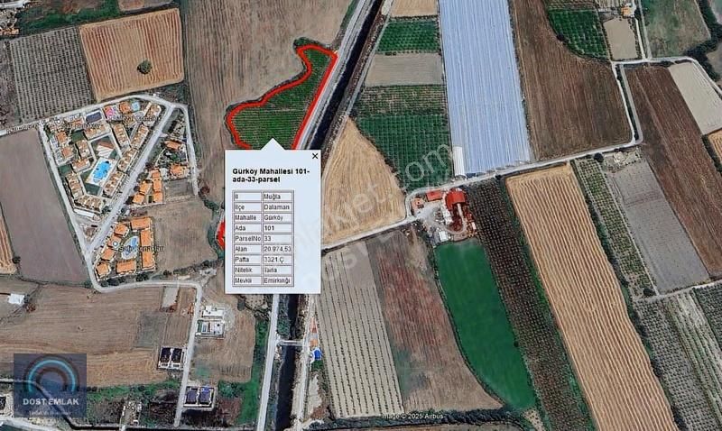 Dalaman Görköyde Yola Cepheli 5000m² Satılık Tarla - Görsel 4
