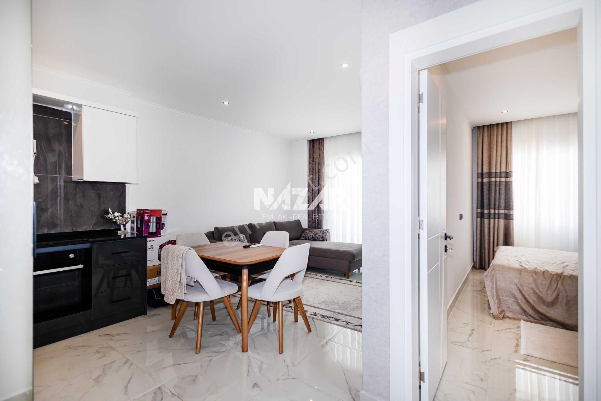 Alanya Oba’da Satılık 1+1 Eşyalı Yeni Daire – Sea Pearl Park - Görsel 17