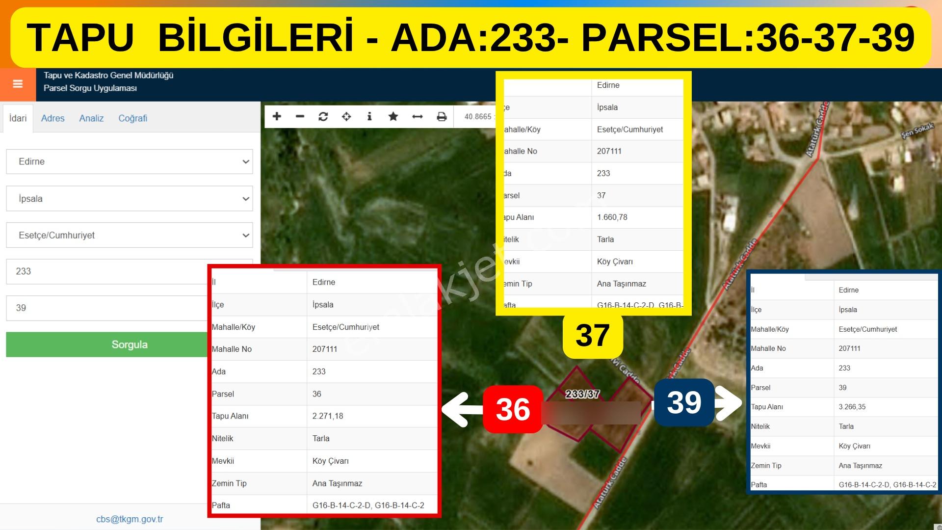 Edirne-ipsala-esetçe-satılık Arazi-imar, Yerleşime 200m-yolkenarı-içinden Su Hattı Geçmekte-tek Tapu - Görsel 13