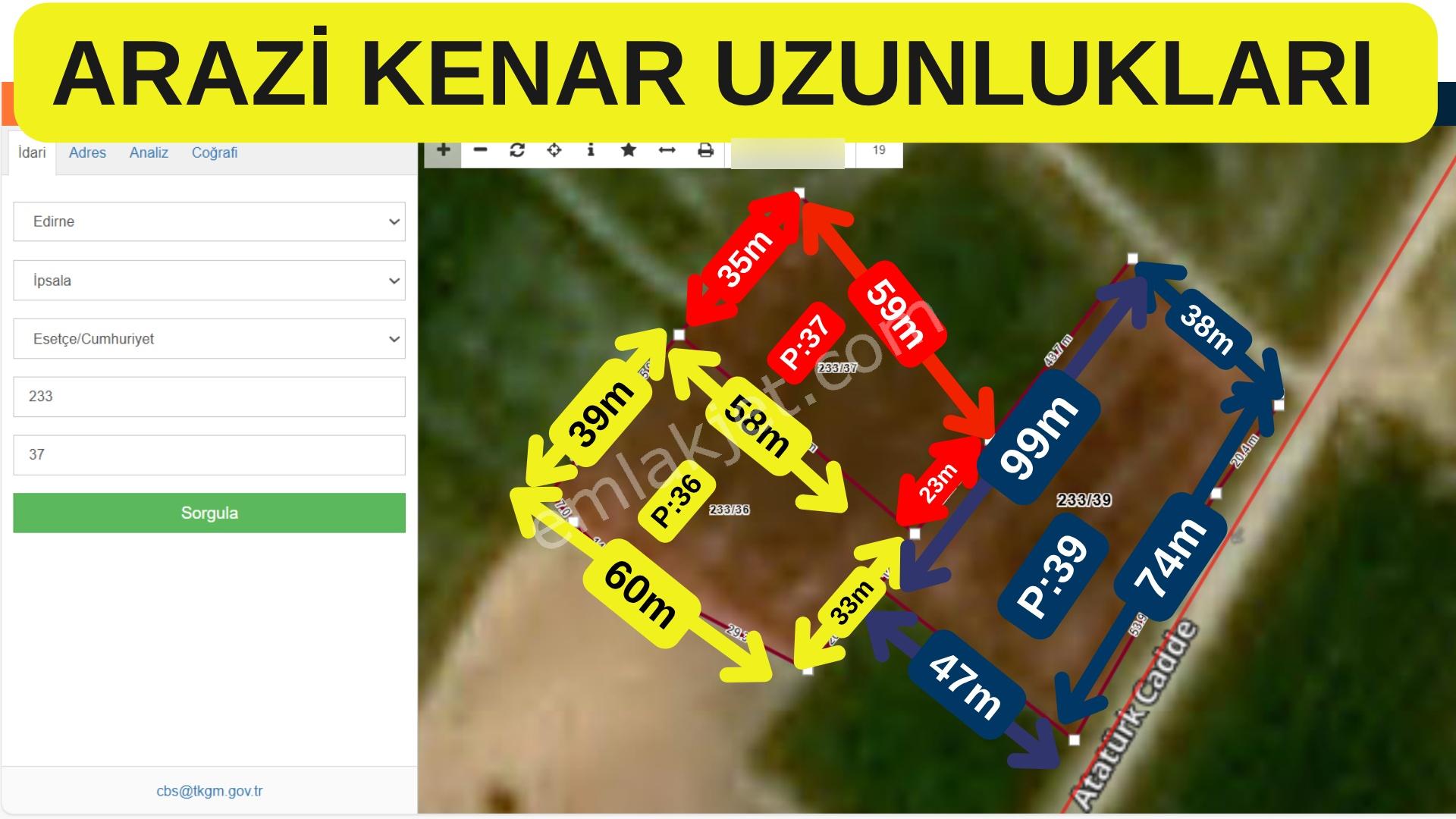 Edirne-ipsala-esetçe-satılık Arazi-imar, Yerleşime 200m-yolkenarı-içinden Su Hattı Geçmekte-tek Tapu - Görsel 14