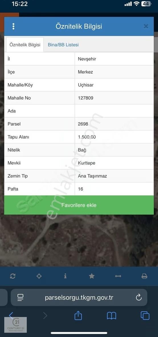 Century 21 Mevora Gayrimenkulden Turizim İmarlı Arsa