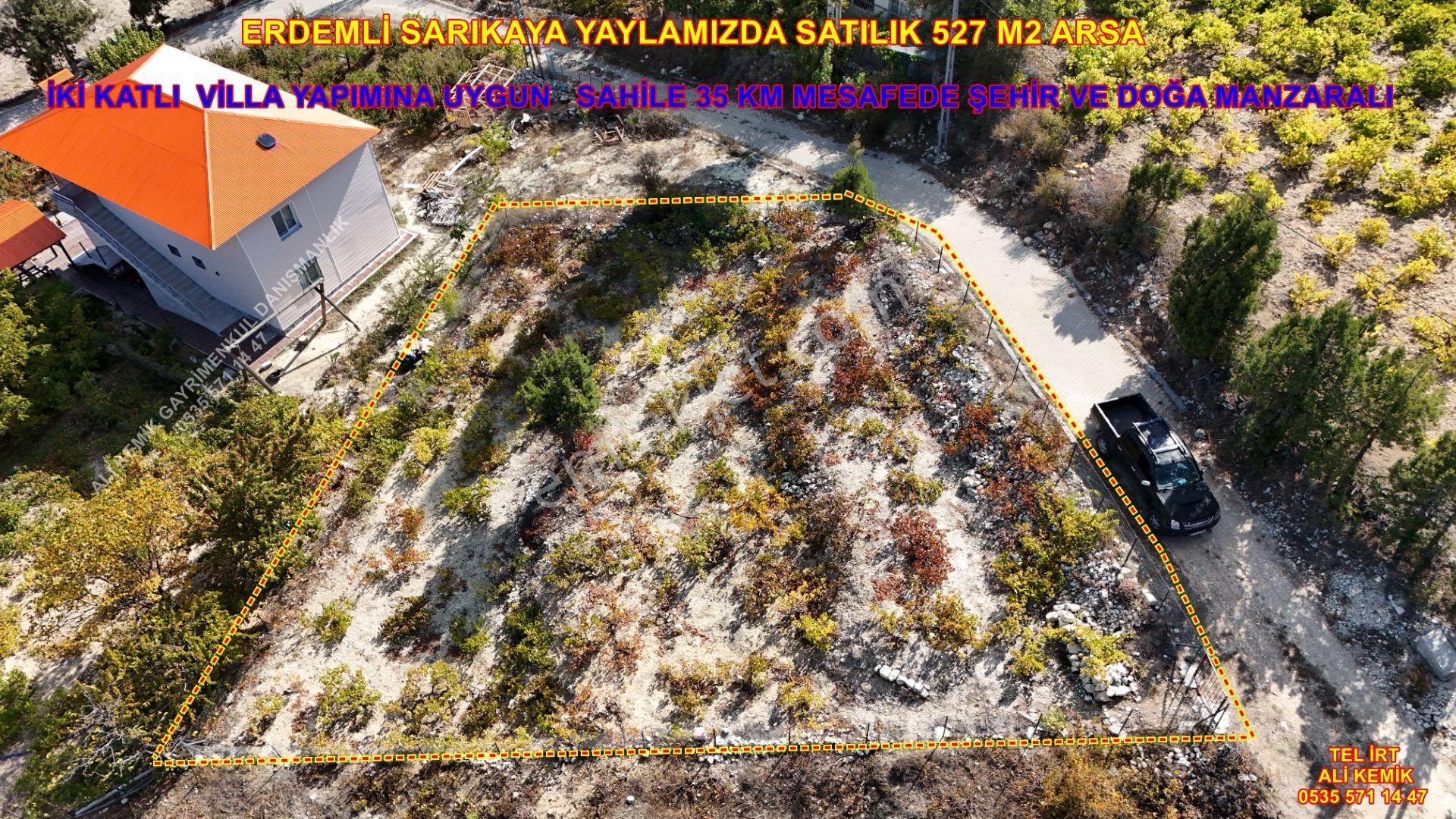 Mersin Erdemli Sarıkaya Yaylamızda Satılık 527 M2 Villa Arsası - Görsel 2