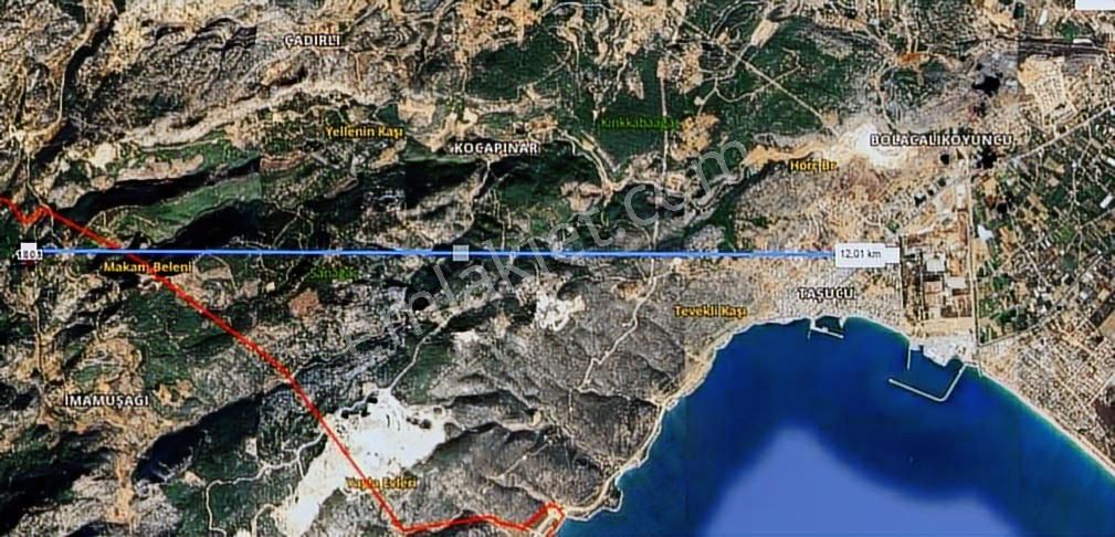 Mersin Silifke İmamuşağı Çatakkoyağı Mevkiinde Satılık Arsa. - Görsel 11