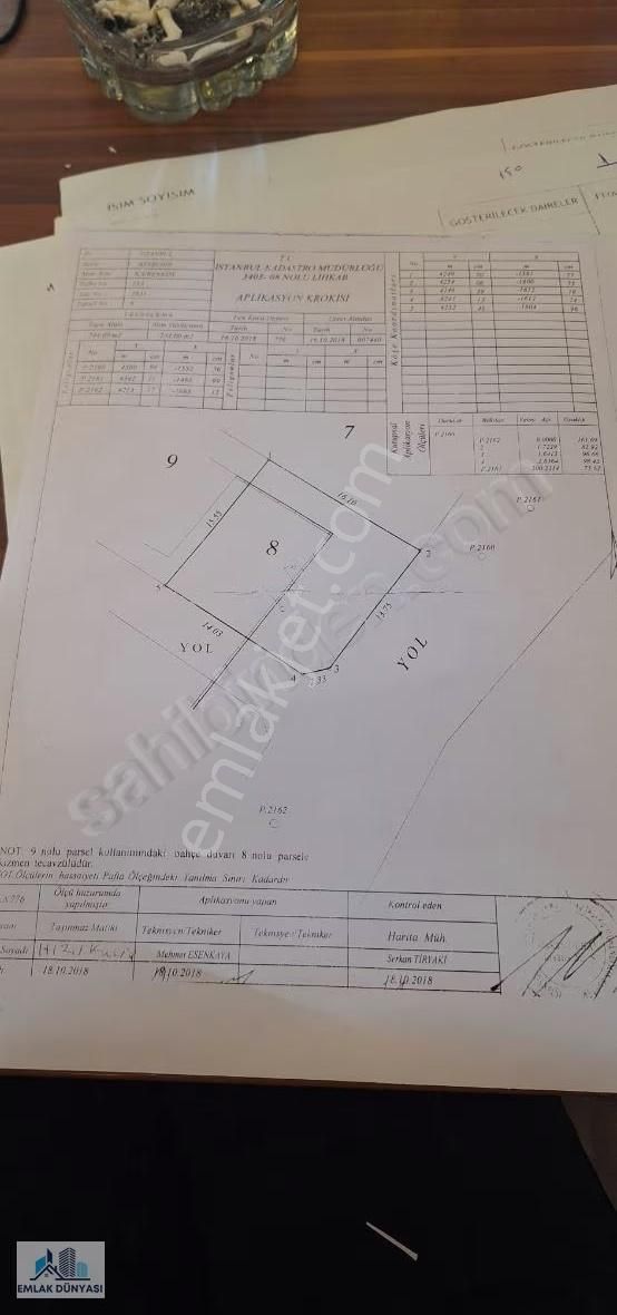 Emlak Dünyası Tek Yetkili Satılık 244 M2 İmarlı Arsa - Görsel 5