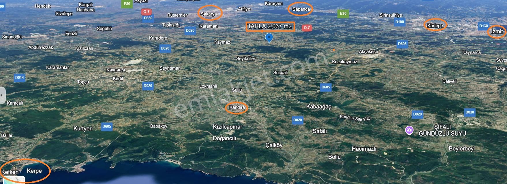 İzmit Bağlıca’da Satılık Tarla, Müstakil Tapulu - Görsel 10