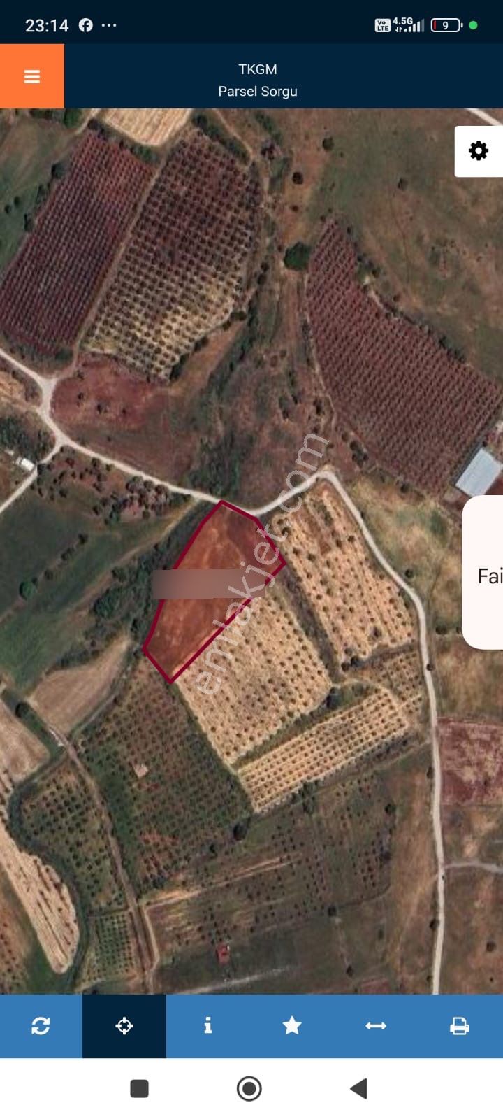 Yenibağarası Çelebi Çiftliği Mevkiinde Satılık Arazi