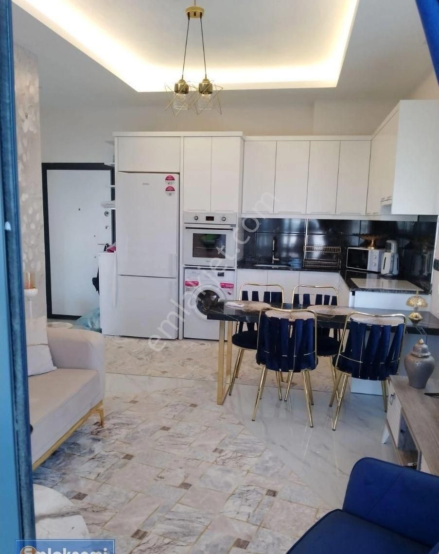 Alanya Kargıcakta Denize 100 Metre Eşyalı 1+1 Satılık Daire ! - Görsel 20