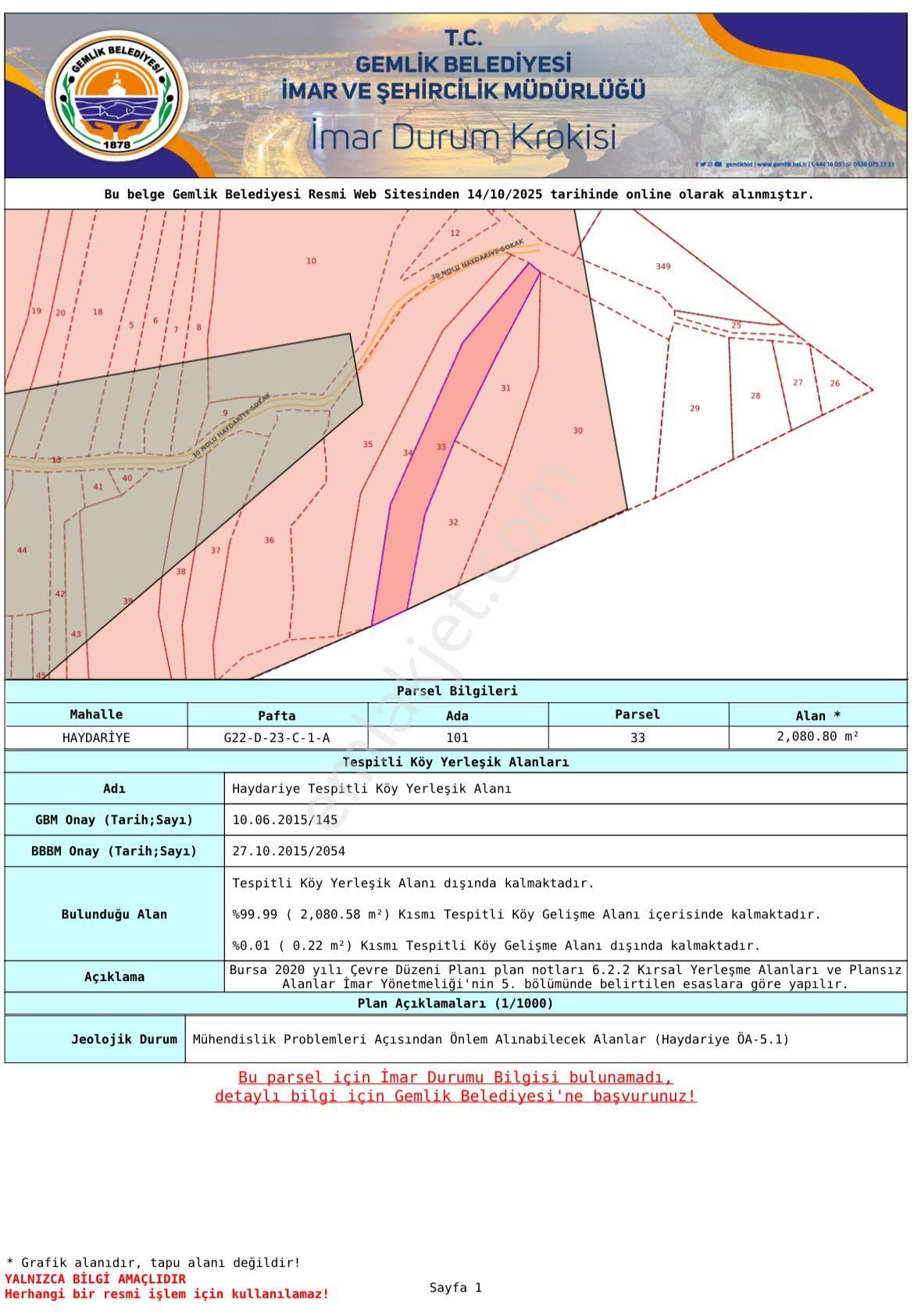 Gemlik Haydariye'de İmarlı 3 Villa Yapımına Uygun Arsa - Görsel 22
