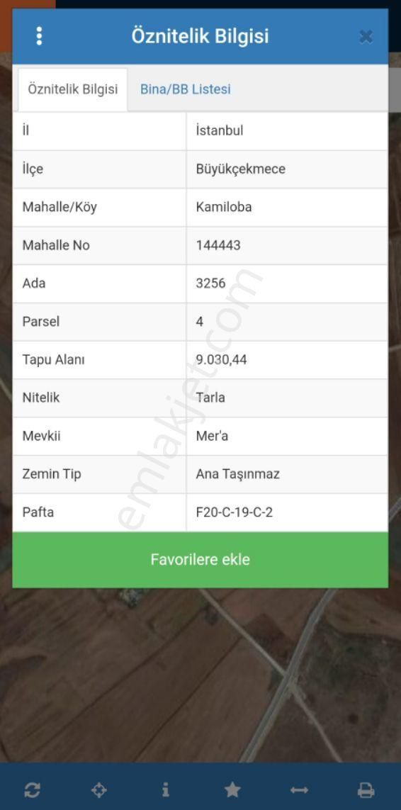 İstanbul Büyükçekmecekamilobaköyü 300 M2 Satılık Arsa