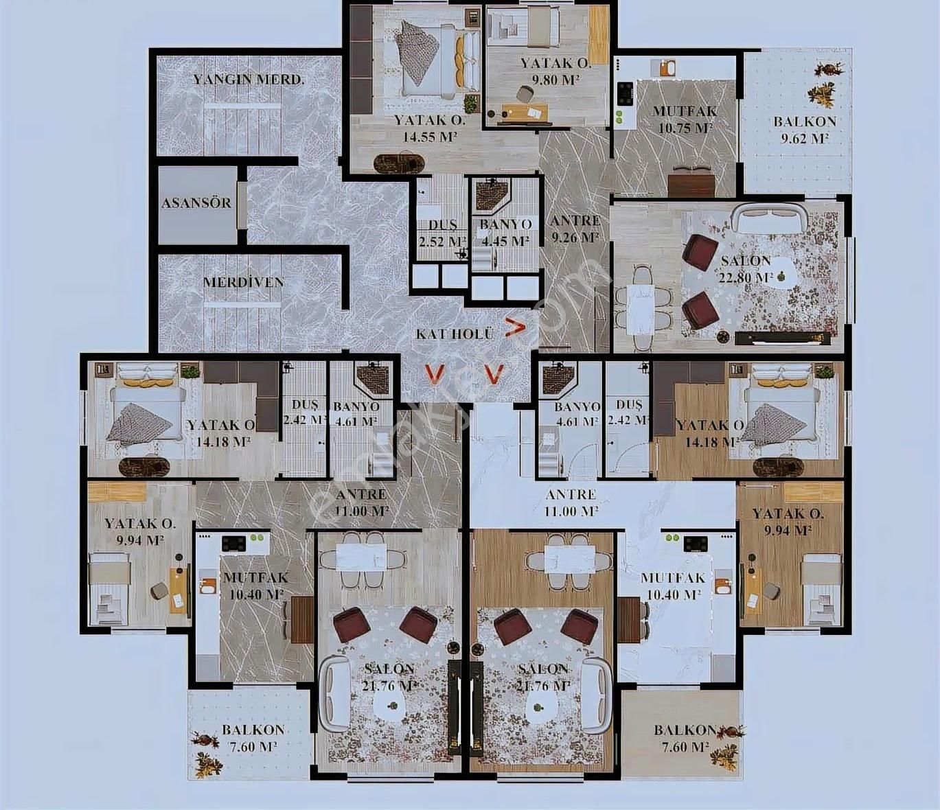 Özkan İnşaat Ve Emlak'tan Satılık Lüks 2+1 Daireler - Görsel 3