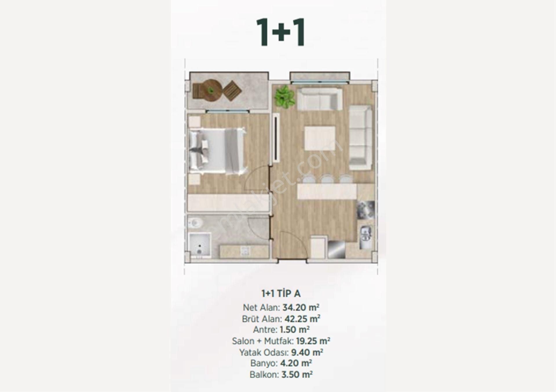 Ekmas Koru Menemen'de Arakat Havuz Cephe 1+1 - Görsel 13