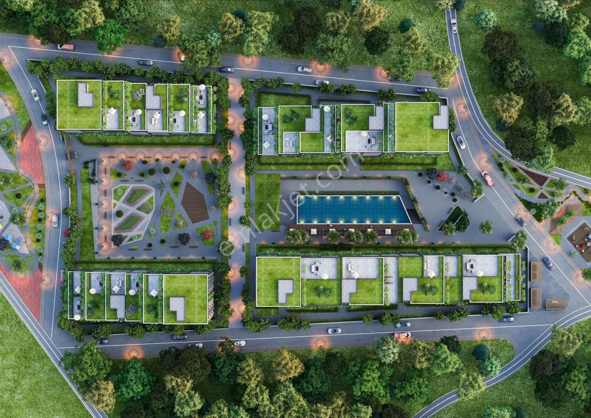 Ekmas Koru Menemen'de Arakat Havuz Cephe 1+1 - Görsel 4