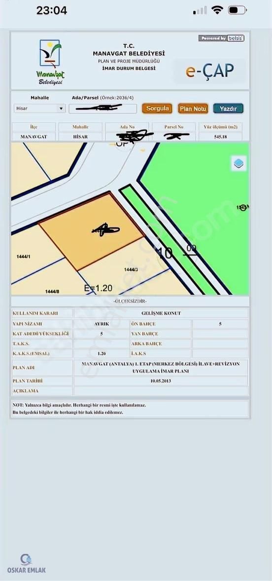 Aydınevler Köşe Parsel Satlık Arsa - Görsel 2