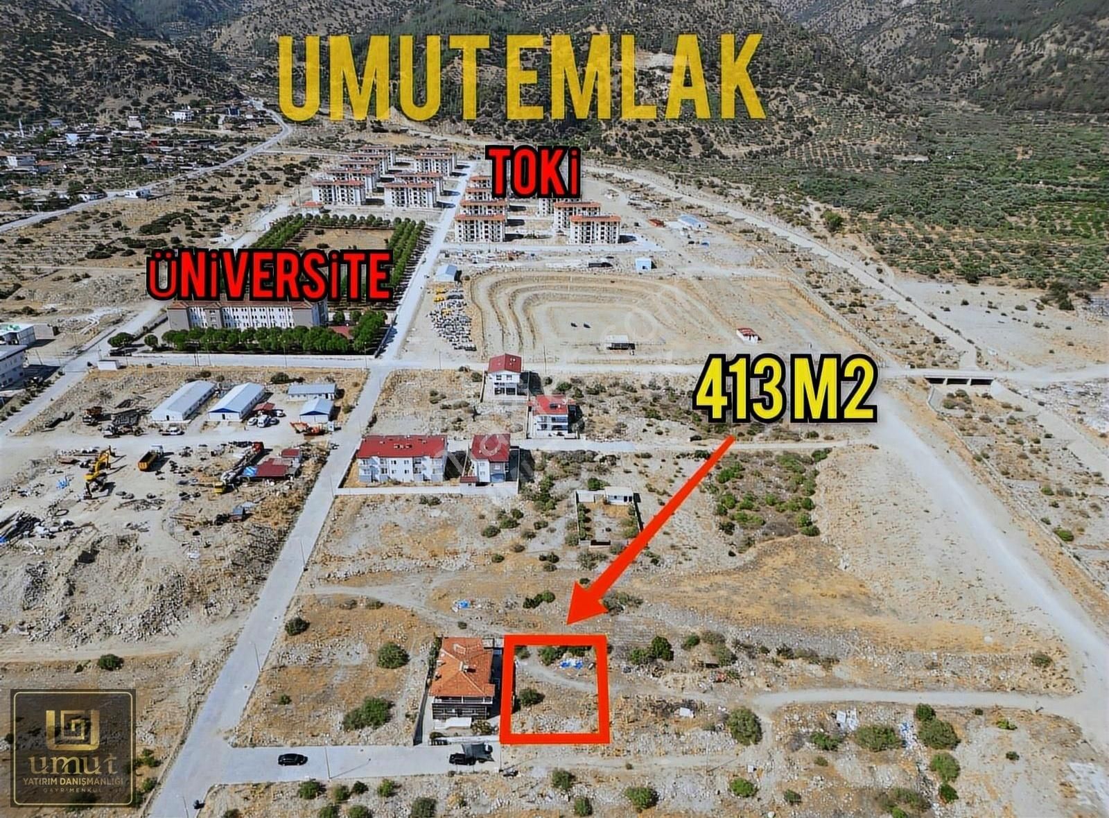 Umut Emlak'tan 413 M2 İmarlı Arsa Satılık Aydın Buharkent Merkez