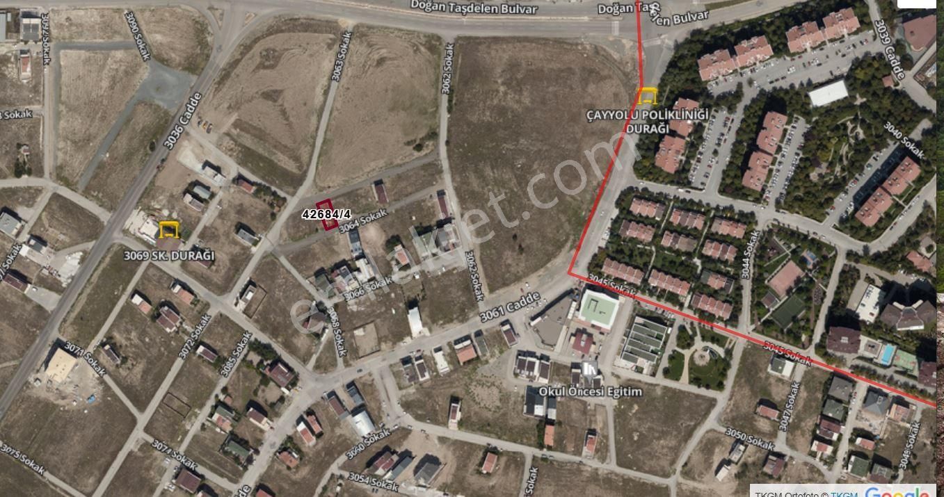 Satılık Arsa 233m2 Yaşamkent Çankakaya - Görsel 3