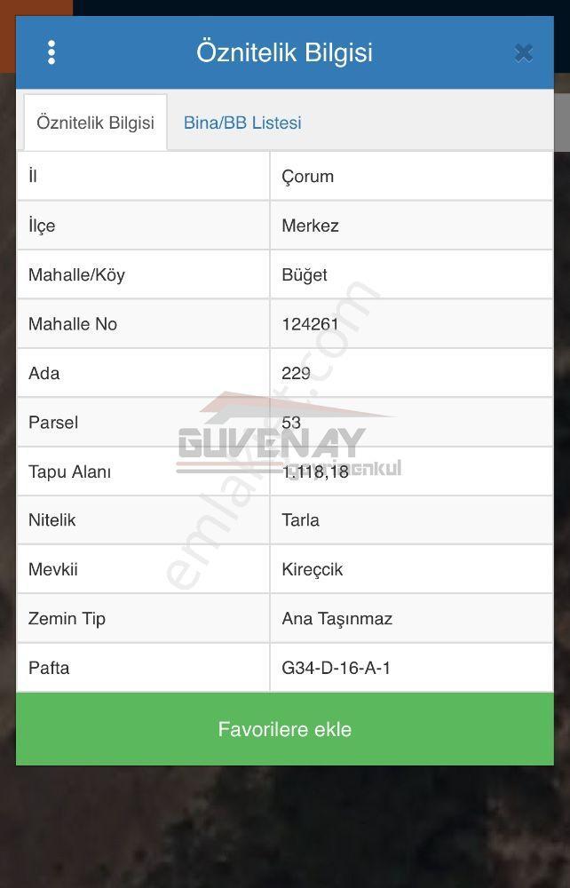 Güvenay - Çorum Ted İlerisi Büğet Yolu 7 Dönüm Satılık Tarla - Görsel 4