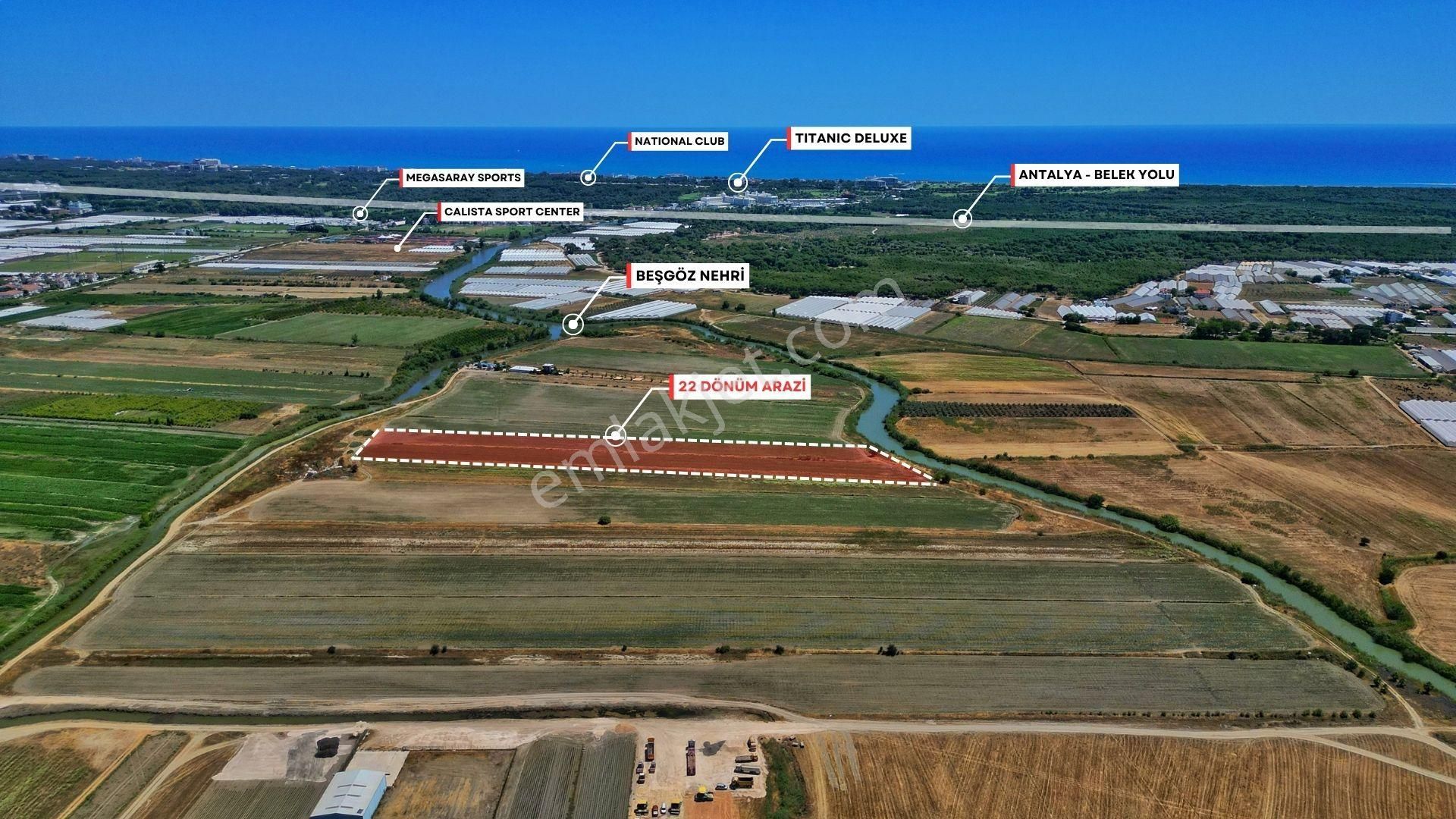 Çakallık, Serik, Antalya'da 22 Dönüm Satılık Yatırımlık Arazi - Görsel 3