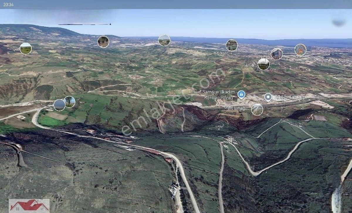 Samsun Canik Gültepe De 5 Tane Parsel,ister Komple İster Hisse Al Ful Deniz,doğa Manzaralı.. - Görsel 11