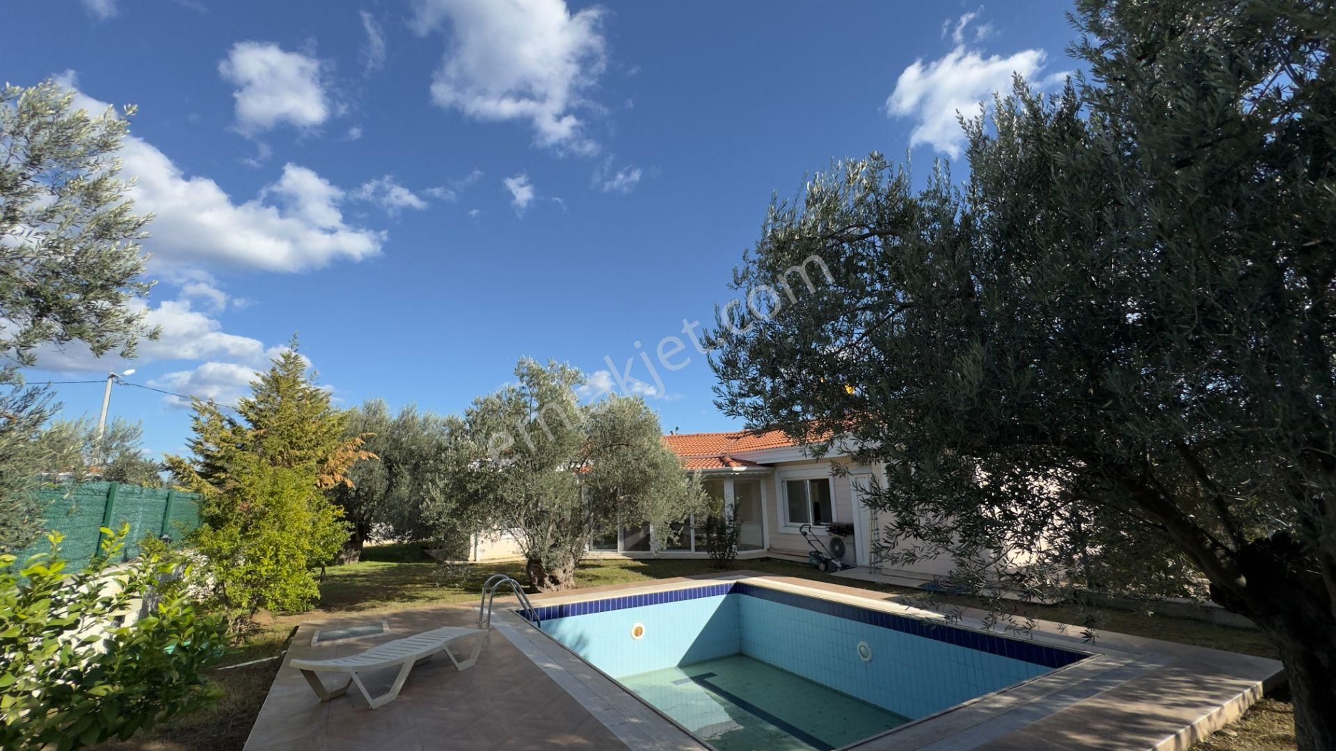 Güre'de Oksijeni Bol Zeytinlik Alan İçerisinde, Kazdağlarının Eteğinde Havuzlu Lüks Villa - Görsel 62