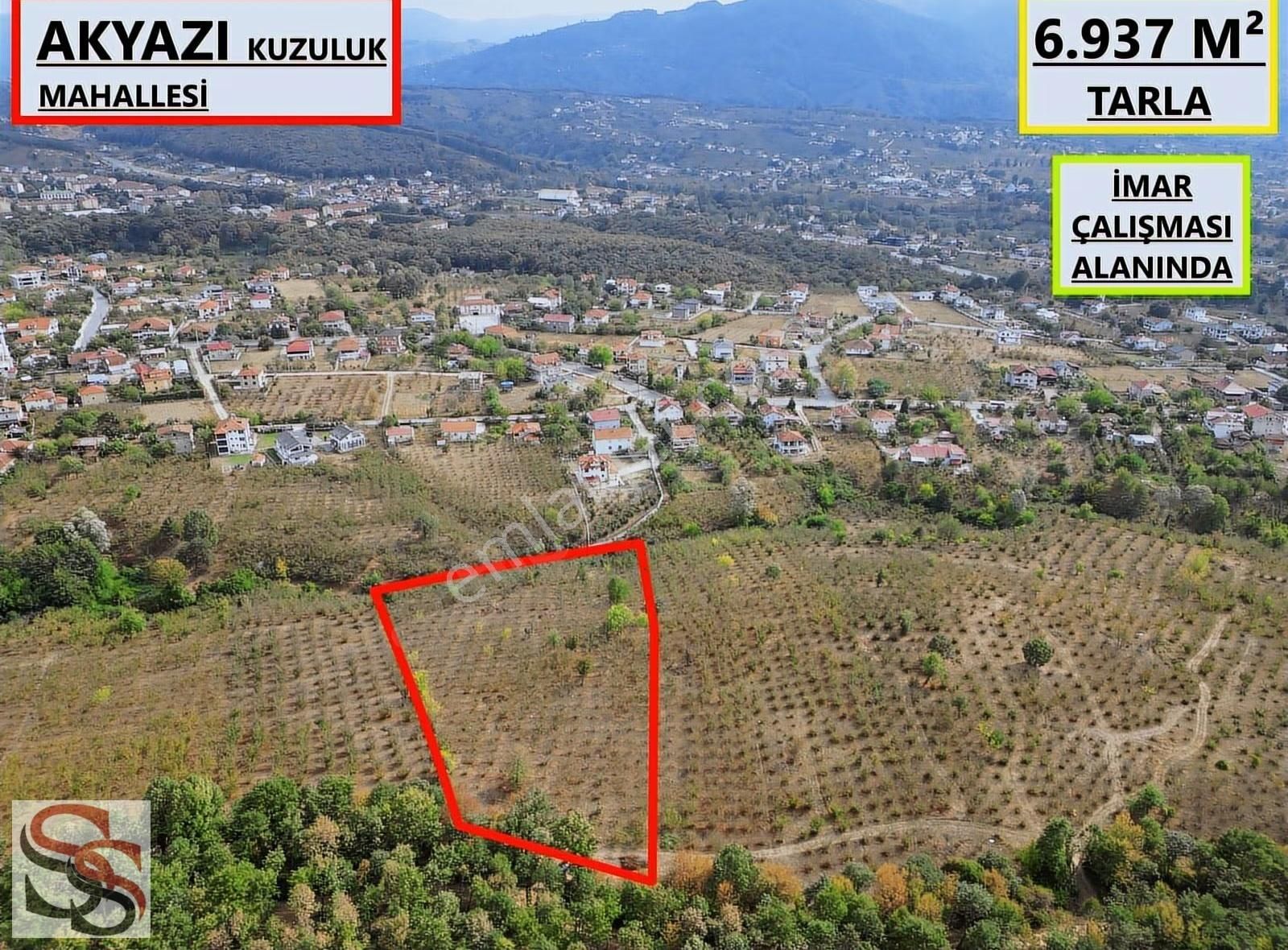 Akyazı Kuzuluk Mah.muhteşem Konumda Yatırımlık 6.937 M² Tarla