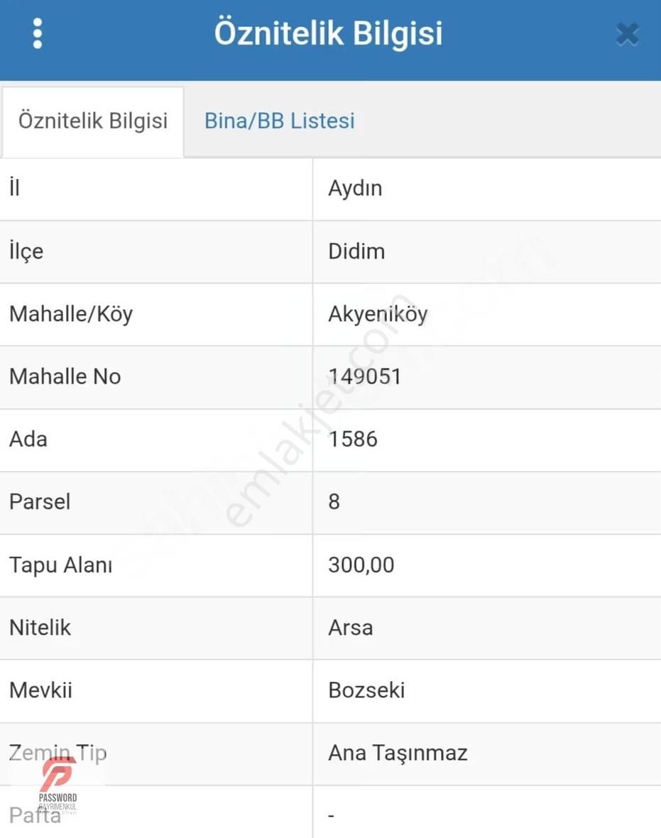 Didim Akyeniköy'de Villa Arazisi