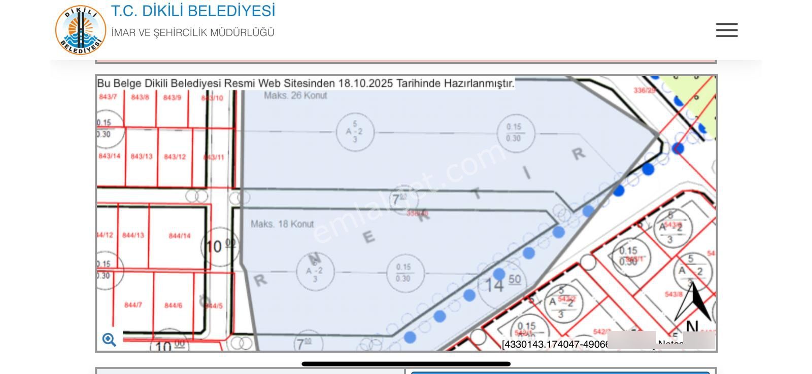 Dikili'de Muhteşem Lokasyonda Tek Tapu İmarlı Arsa