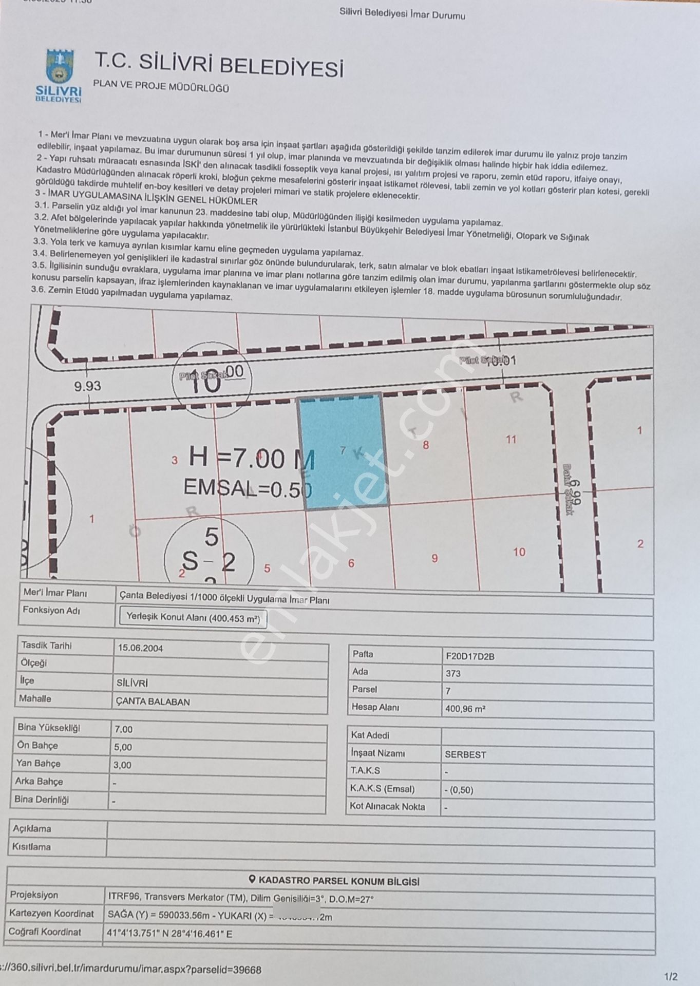 Çanta Balaban'da , Cumhuriyet Evlerinde , 400 M2 İmarlı Arsa - Görsel 4