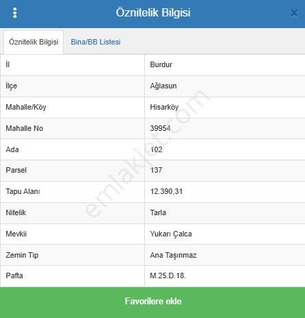 Burdur Ağlasun Hisarköy'de 12.390m2 Satılık Arazi - Görsel 3
