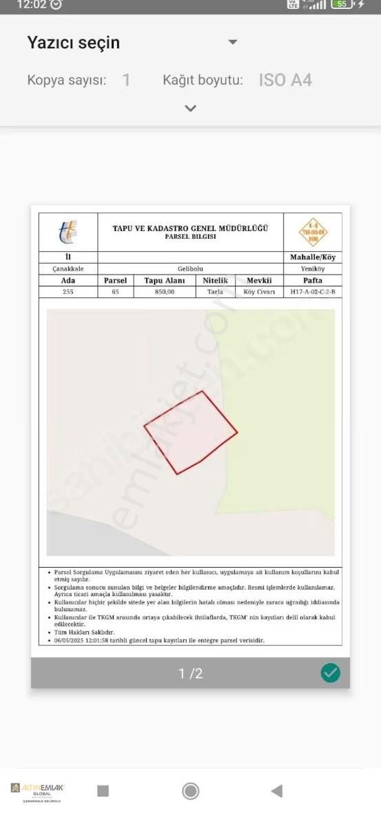 Altın Emlaktan Köy Yanında 850 M2 Satılık Arazi - Görsel 2