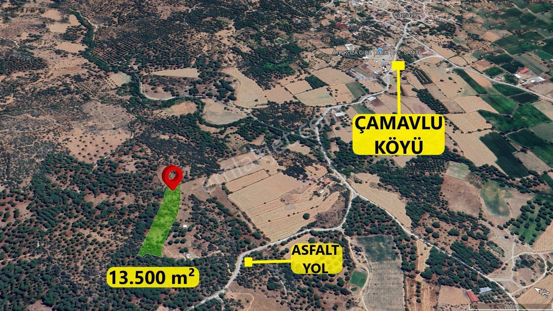 Pinus Gayrimenkul'den///kozak Çamavlu'da 13.499 M² Satılık Fıstık Çamlı Tarla