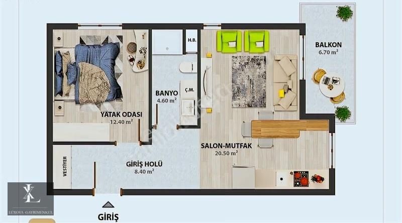 Anadolu Bulvarında Lüx Yapılı Full Donatılı Fırsat Rezidans - Görsel 11