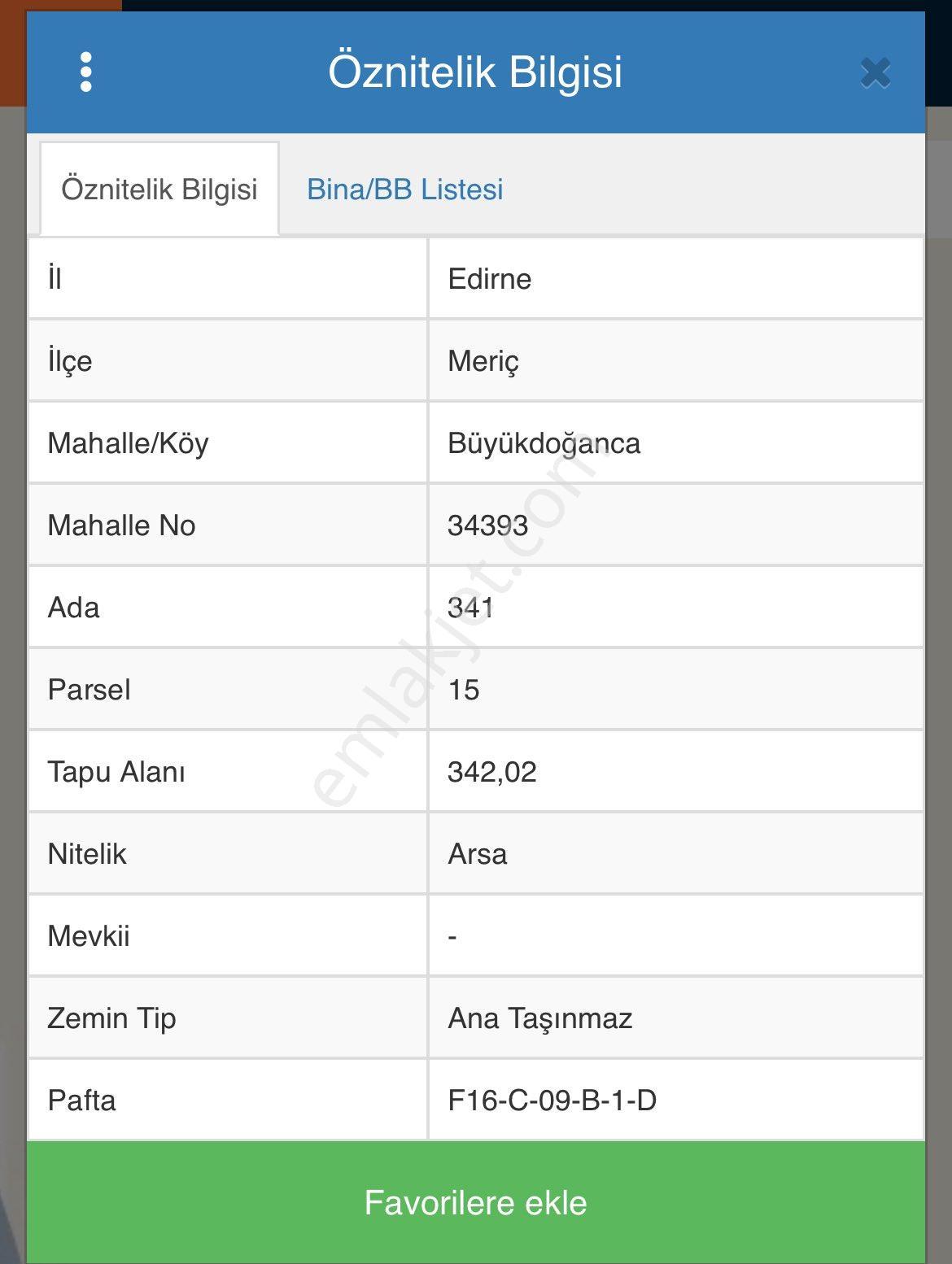 Edirne Meriç Merkez Büyükdoğanca Mah. 342 Metrekare % 40 İmarlı İfrazlı Konut Arsası - Görsel 2