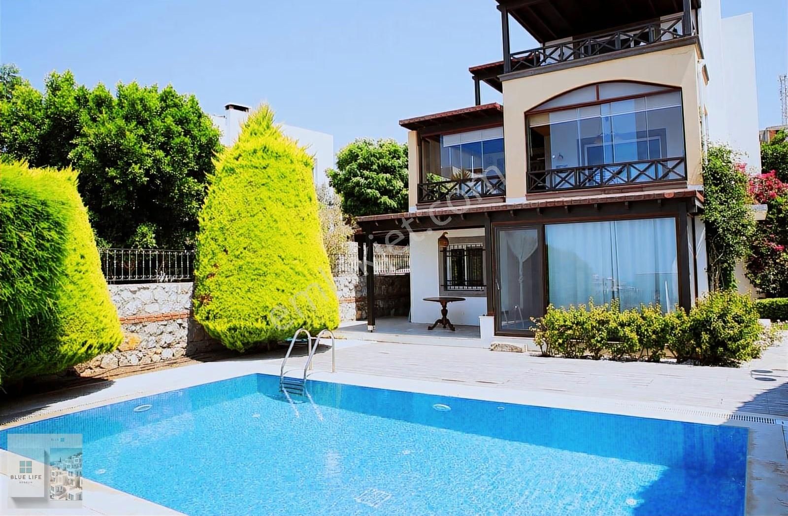 Muğla Bodrum Yalıkavakta Deniz Manzaralı Havuzlu Kiralık Villa - Görsel 10