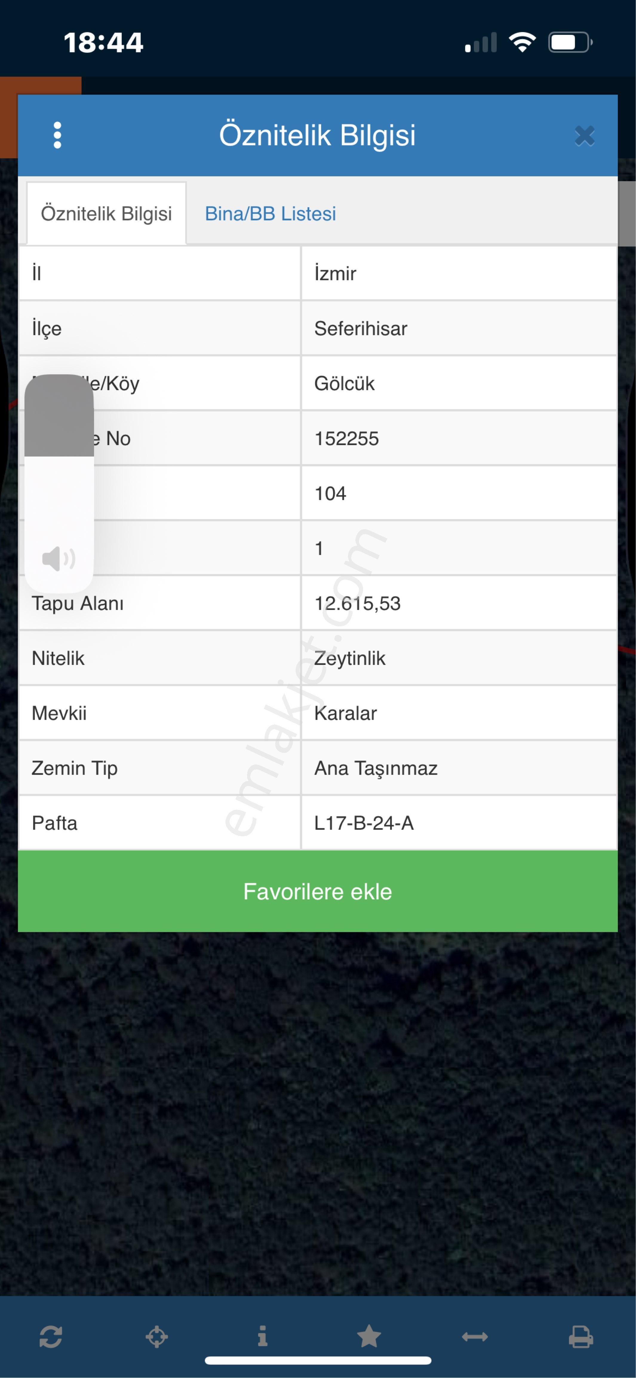 Seferihisar Gölcükte Zeytinlik